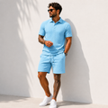 Ensemble Polo & Short Jacquard Homme